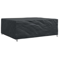 Produktbild för Möbelöverdrag Enfärgad Svart 300 x 250 x 70 cm 600D
