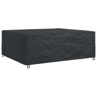 Produktbild för Möbelöverdrag Enfärgad Svart 300 x 250 x 100 cm 210D