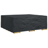Produktbild för Möbelöverdrag Enfärgad Svart 300 x 250 x 100 cm 420D