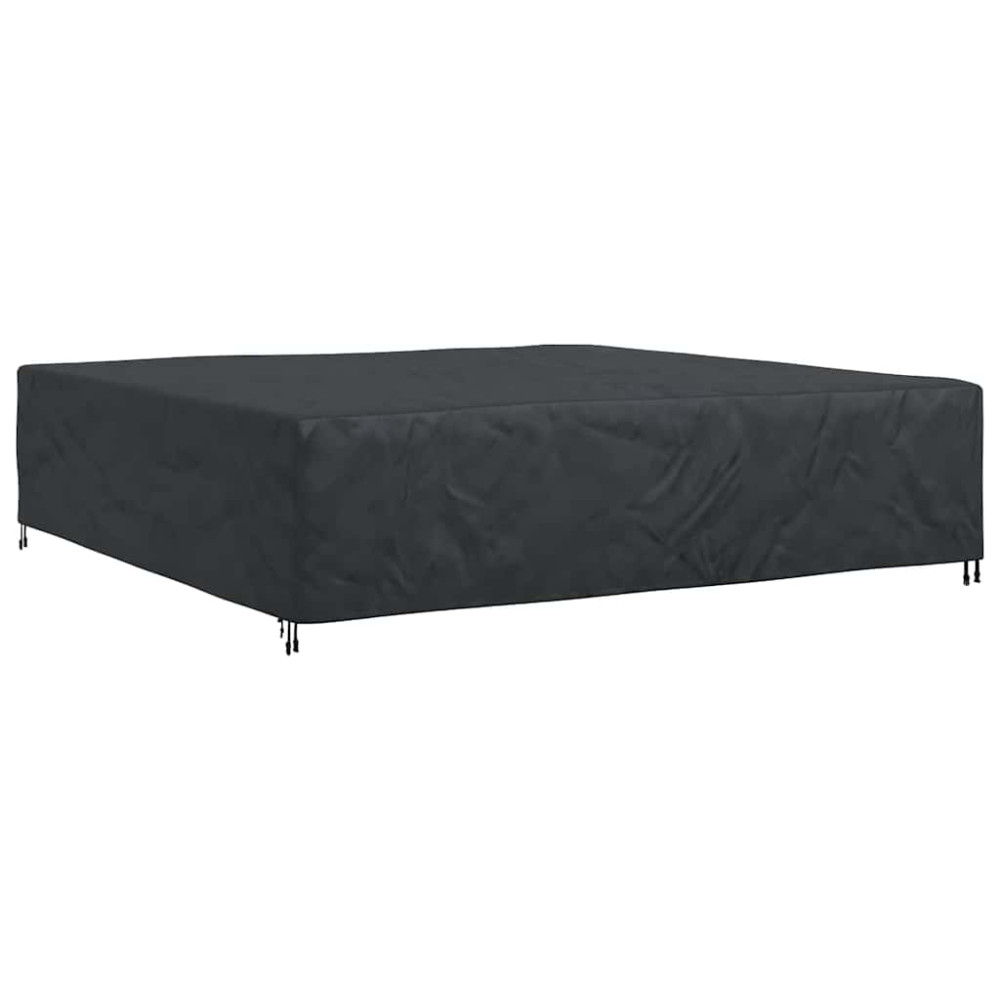 Produktbild för Möbelöverdrag Enfärgad Svart 300 x 300 x 70 cm 210D