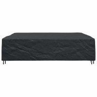 Produktbild för Möbelöverdrag Enfärgad Svart 300 x 300 x 70 cm 210D