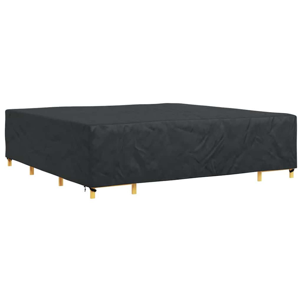 Produktbild för Möbelöverdrag Enfärgad Svart 300 x 300 x 70 cm 600D