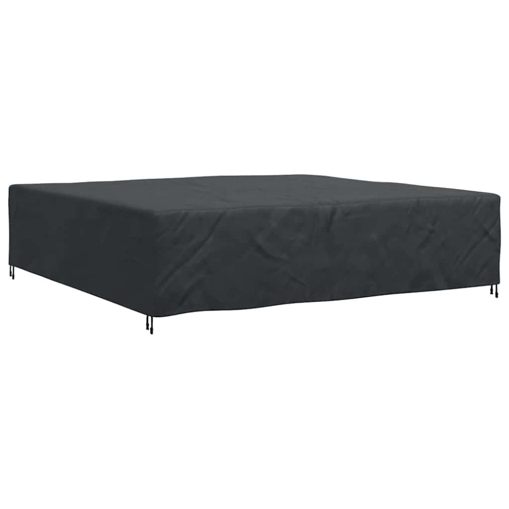 Produktbild för Möbelöverdrag Enfärgad Svart 300 x 300 x 70 cm 600D