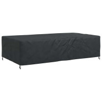 Produktbild för Möbelöverdrag Enfärgad Svart 305 x 190 x 85 cm 600D