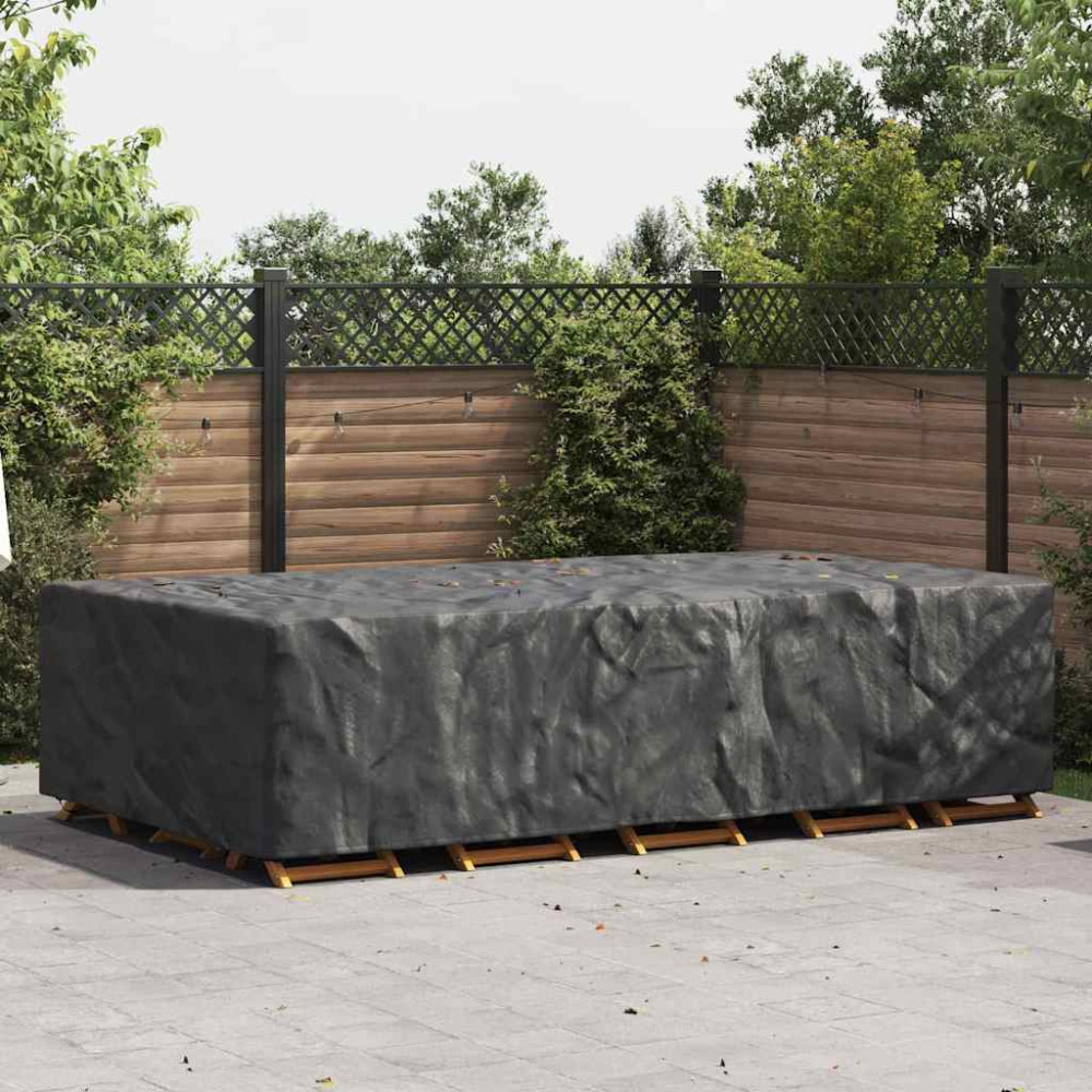 Produktbild för Möbelöverdrag Enfärgad Svart 315 x 180 x 74 cm 420D