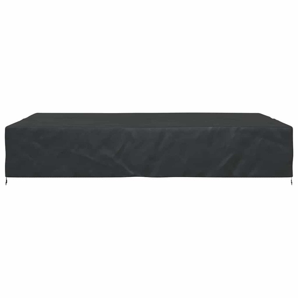 Produktbild för Möbelöverdrag Enfärgad Svart 350 x 260 x 90 cm 210D