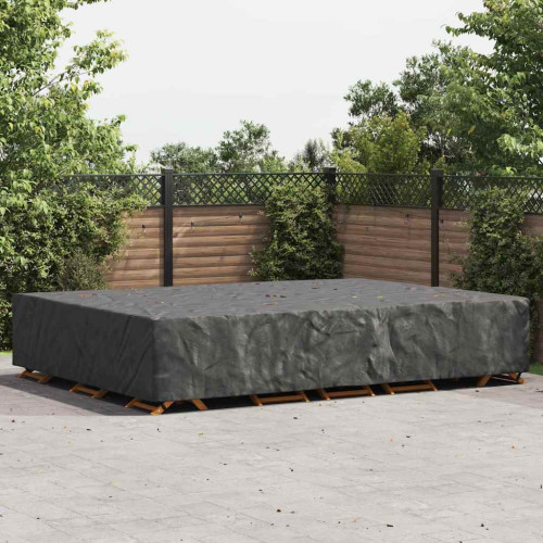 vidaXL Möbelöverdrag Enfärgad Svart 400 x 300 x 70 cm 210D