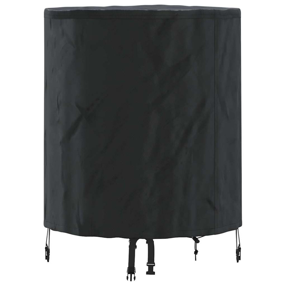 Produktbild för Bordskydd Enfärgad Svart 62 x 62 x 70 cm tyg