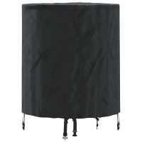 Produktbild för Bordskydd Enfärgad Svart 62 x 62 x 70 cm tyg