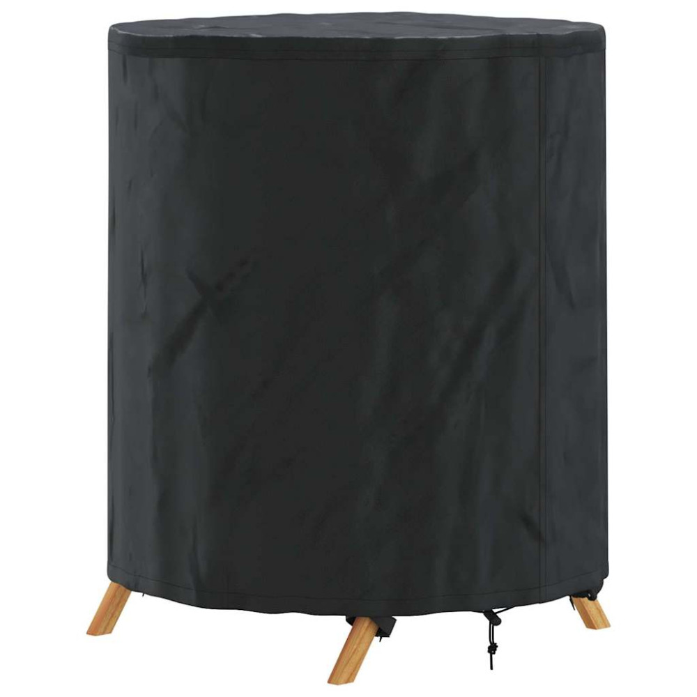 Produktbild för Bordskydd Enfärgad Svart 62 x 62 x 70 cm tyg