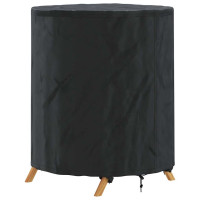 Produktbild för Bordskydd Enfärgad Svart 62 x 62 x 70 cm tyg