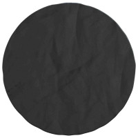Produktbild för Bordskydd Enfärgad Svart 62 x 62 x 70 cm tyg