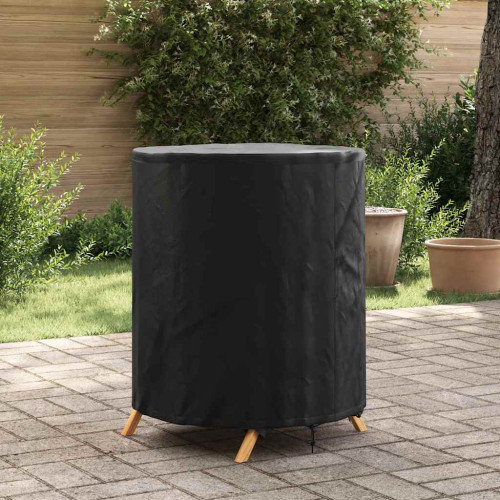 vidaXL Bordskydd Enfärgad Svart 62 x 62 x 70 cm tyg