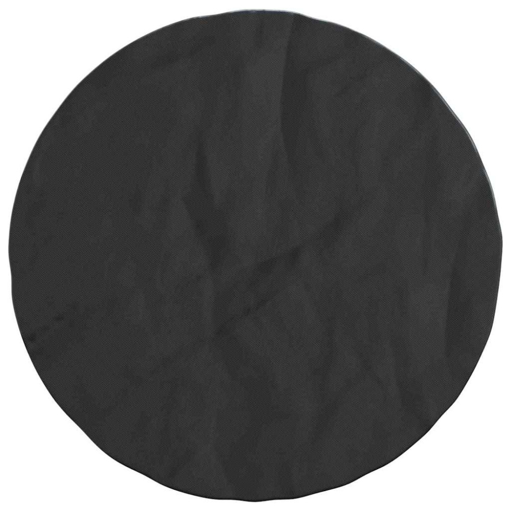 Produktbild för Bordskydd Enfärgad Svart 62 x 62 x 70 cm tyg