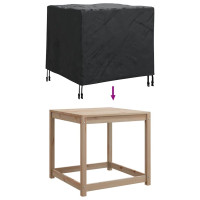 Produktbild för Möbelöverdrag Svart 64 x 64 x 65 cm 210D Oxford Tyg