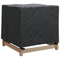 Produktbild för Möbelöverdrag Svart 74 x 74 x 60 cm 210D Oxford Tyg