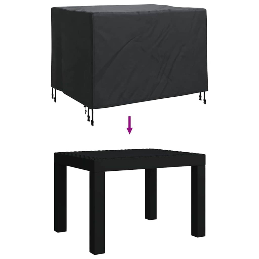 Produktbild för Möbelöverdrag Svart 110 x 84 x 70 cm 210D Oxford Tyg
