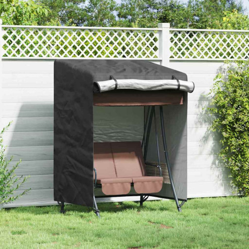 vidaXL Skydd för utomhusgunga Svart 120 x 90 x 155 cm 210D Oxford Tyg