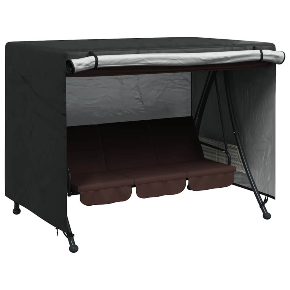 Produktbild för Skydd för utomhusgunga Svart 220 x 150 x 150 cm 210D Oxford Tyg