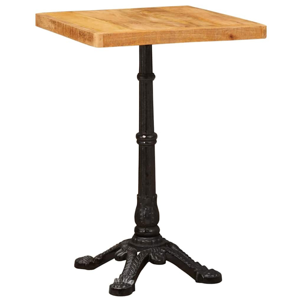 Produktbild för Bistrobord Brun 50 x 50 x 76 cm Massivt mangoträ