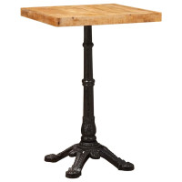 Produktbild för Bistrobord Brun 50 x 50 x 76 cm Massivt mangoträ