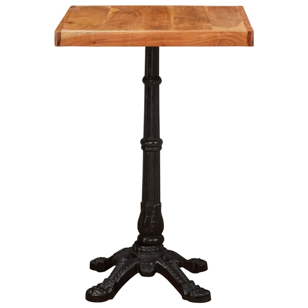 Produktbild för Bistrobord Brun 50 x 50 x 76 cm Massivt Akaciaträ