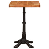 Produktbild för Bistrobord Brun 50 x 50 x 76 cm Massivt Akaciaträ