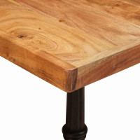 Produktbild för Bistrobord Brun 50 x 50 x 76 cm Massivt Akaciaträ