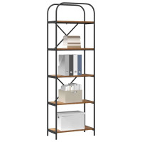 Produktbild för Hyllsystem Gammalt trä 60 x 30 x 183 cm Konstruerat trä