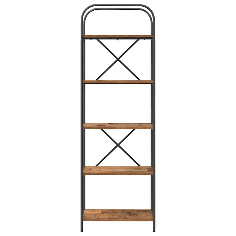Produktbild för Hyllsystem Gammalt trä 60 x 30 x 183 cm Konstruerat trä