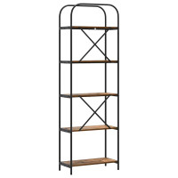 Produktbild för Hyllsystem Gammalt trä 60 x 30 x 183 cm Konstruerat trä