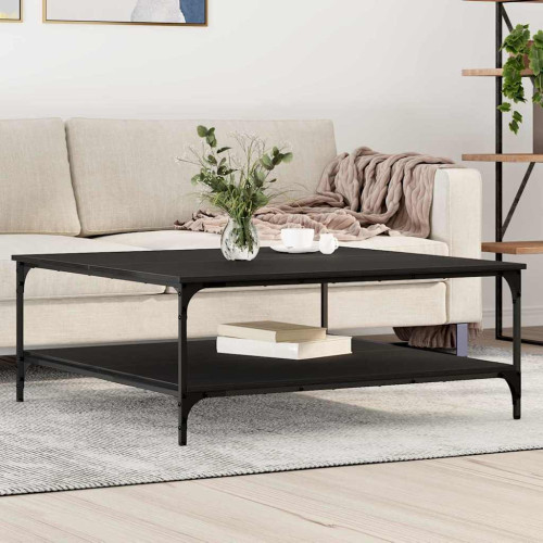 vidaXL Kaffeebord Svart ek 100 x 100 x 40 cm Konstruerat trä