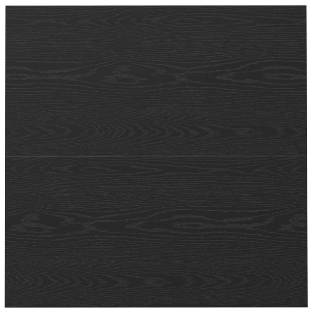 Produktbild för Kaffeebord Svart ek 100 x 100 x 40 cm Konstruerat trä
