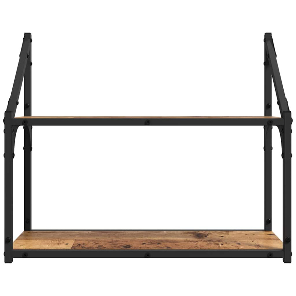 Produktbild för Vägg hylla Gammalt trä 60 x 21 x 51 cm Konstruerat trä