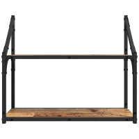 Produktbild för Vägg hylla Gammalt trä 60 x 21 x 51 cm Konstruerat trä