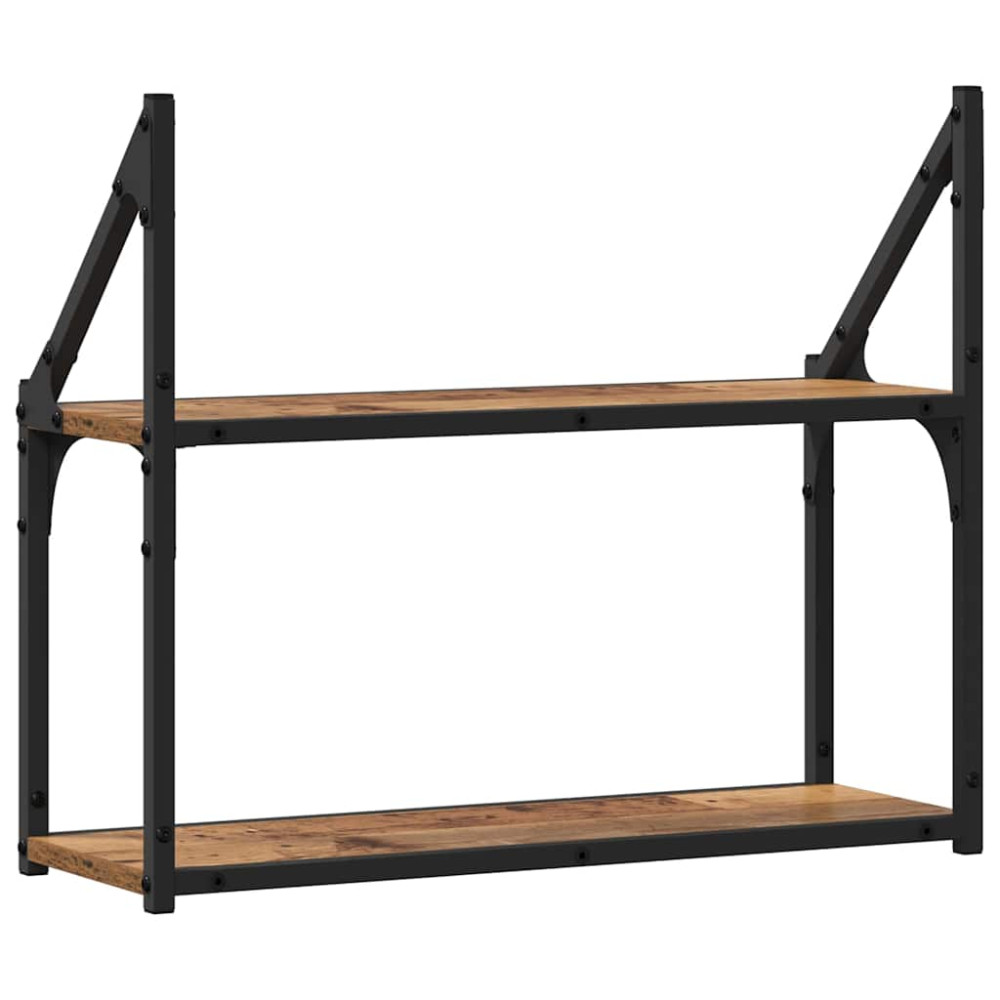Produktbild för Vägg hylla Gammalt trä 60 x 21 x 51 cm Konstruerat trä
