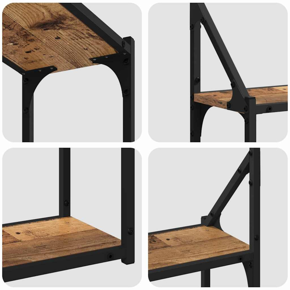 Produktbild för Vägg hylla Gammalt trä 60 x 21 x 51 cm Konstruerat trä