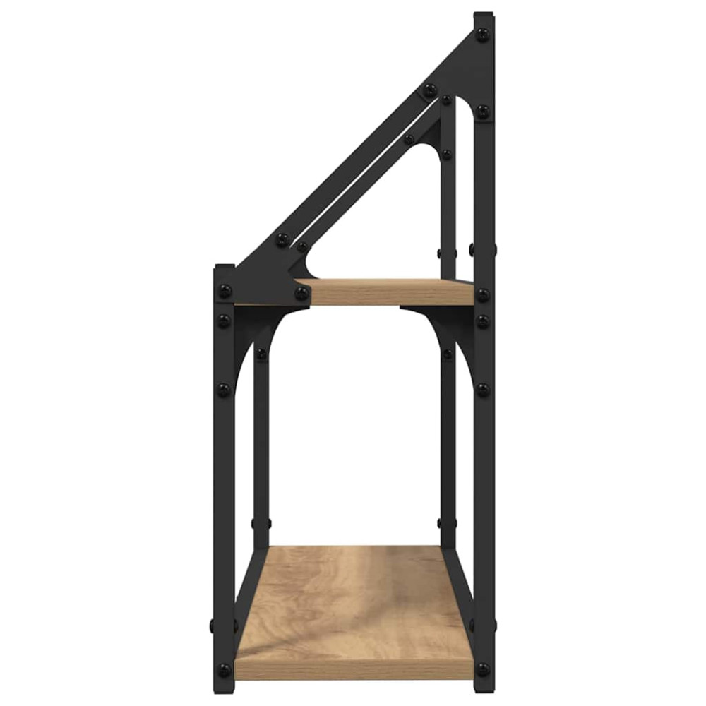 Produktbild för Vägg hylla med hylla artisan ek 60 x 21 x 51 cm Konstruerat trä