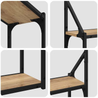 Produktbild för Vägg hylla med hylla artisan ek 60 x 21 x 51 cm Konstruerat trä