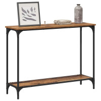 Produktbild för Konsolbord Gammalt trä 101 x 30.5 x 75 cm Konstruerat trä