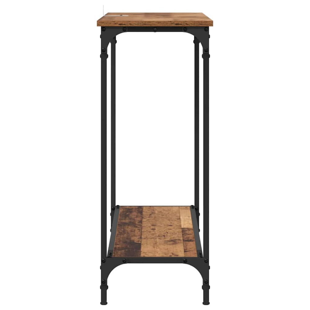 Produktbild för Konsolbord Gammalt trä 101 x 30.5 x 75 cm Konstruerat trä