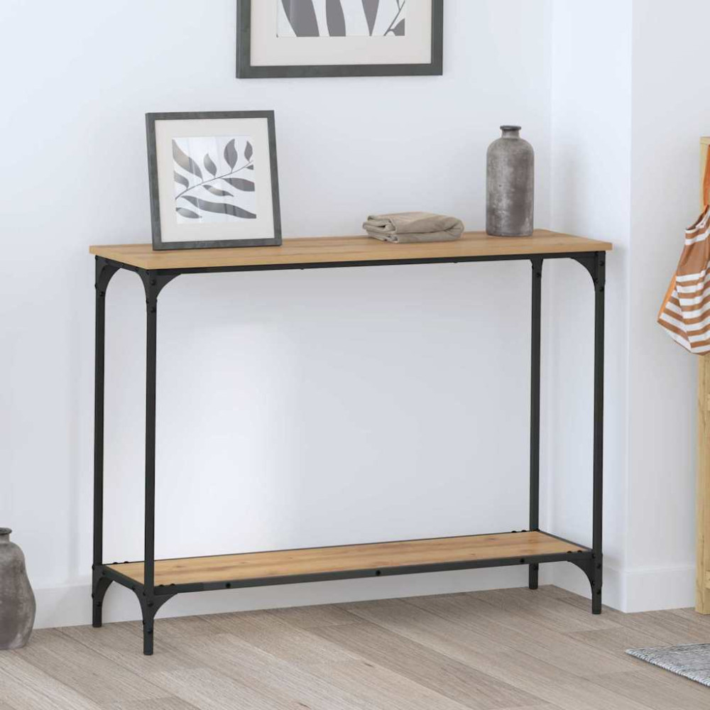 Produktbild för Konsolbord artisan ek 101 x 30.5 x 75 cm Konstruerat trä
