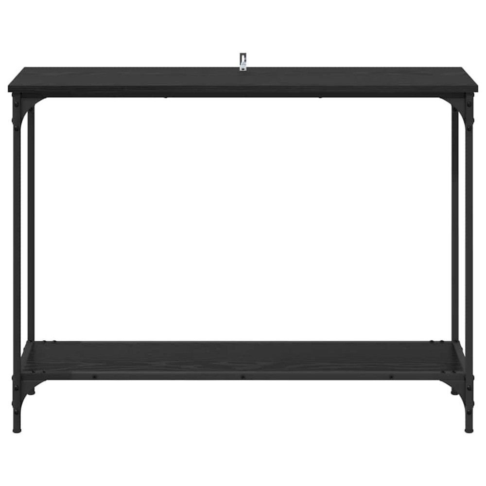 Produktbild för Konsolbord Svart ek 101 x 30.5 x 75 cm Konstruerat trä
