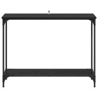 Produktbild för Konsolbord Svart ek 101 x 30.5 x 75 cm Konstruerat trä