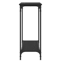 Produktbild för Konsolbord Svart ek 101 x 30.5 x 75 cm Konstruerat trä