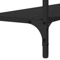 Produktbild för Konsolbord Svart ek 101 x 30.5 x 75 cm Konstruerat trä