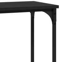 Produktbild för Konsolbord Svart ek 101 x 30.5 x 75 cm Konstruerat trä