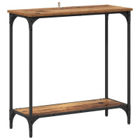 Produktbild för Konsolbord Gammalt trä 75 x 30.5 x 75 cm Konstruerat trä
