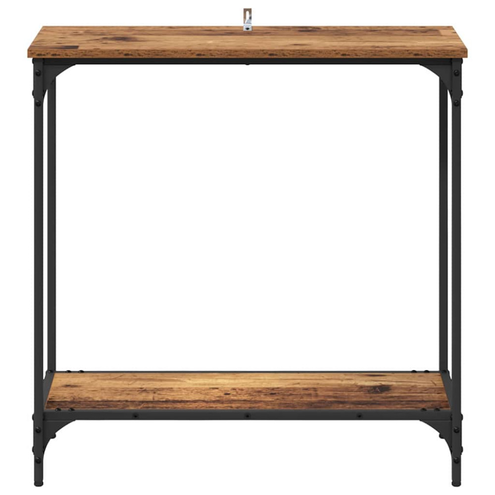 Produktbild för Konsolbord Gammalt trä 75 x 30.5 x 75 cm Konstruerat trä