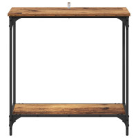 Produktbild för Konsolbord Gammalt trä 75 x 30.5 x 75 cm Konstruerat trä